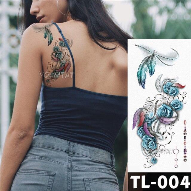 Elegant Temporary Flower Tattoos for Women - Waterproof & Stylish