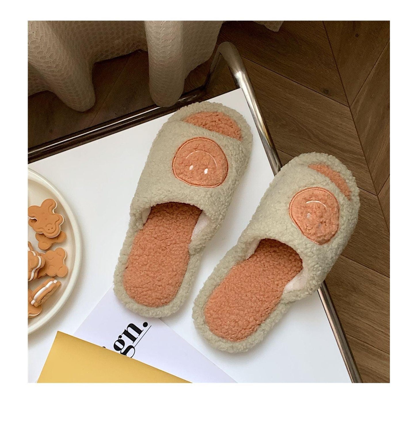 Chaussons élégants antidérapants pour couples