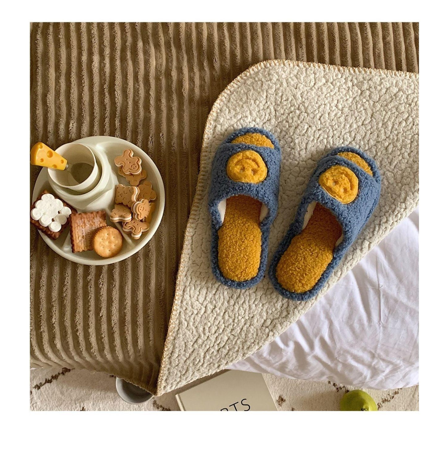 Chaussons élégants antidérapants pour couples