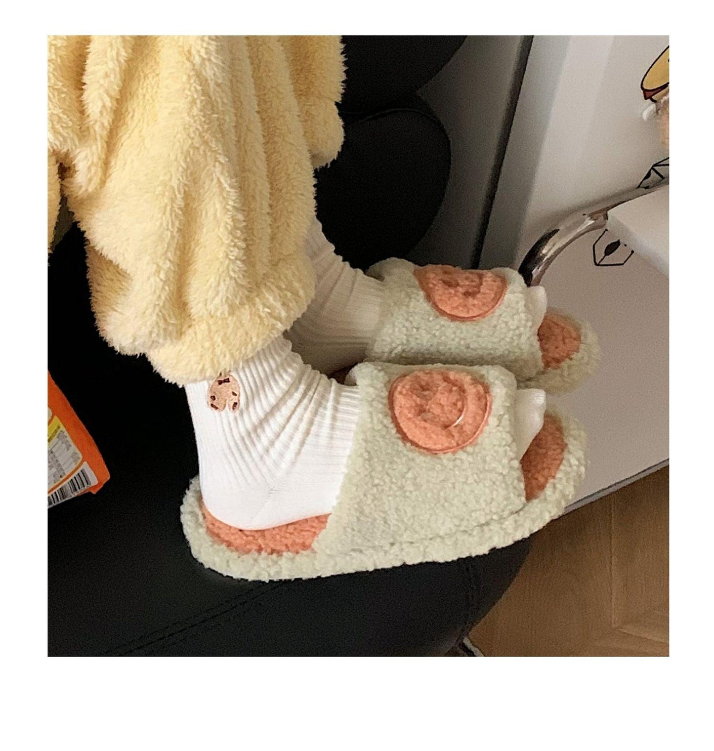 Chaussons élégants antidérapants pour couples