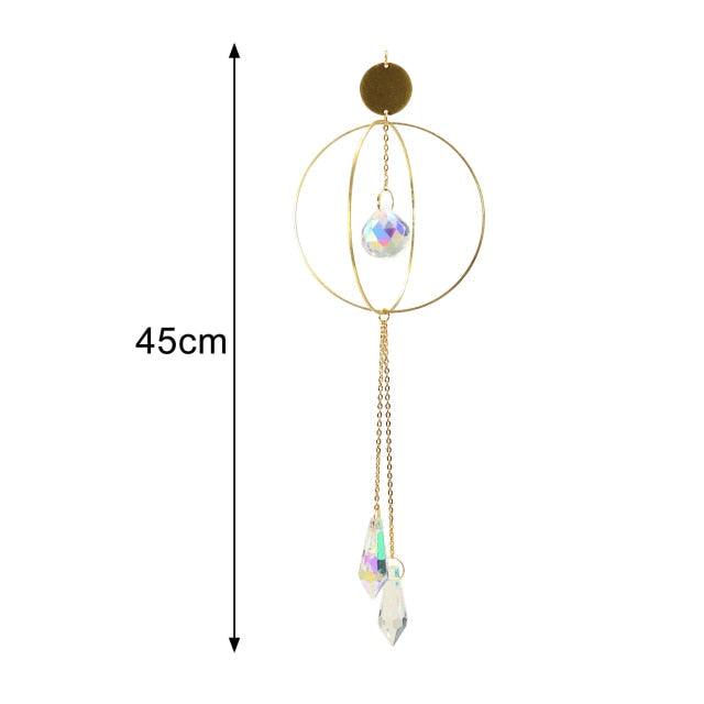 Crystal Guardian Angel Wing Sun Catcher - Elegant Home Decor