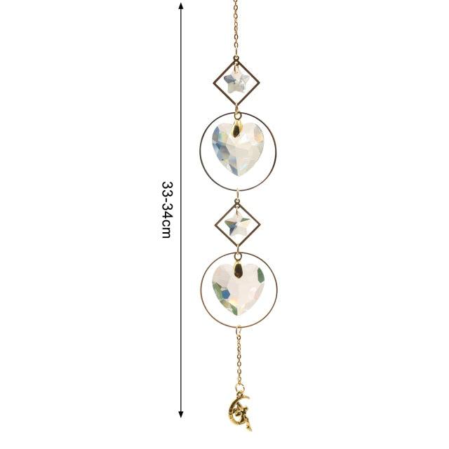 Crystal Guardian Angel Wing Sun Catcher - Elegant Home Decor