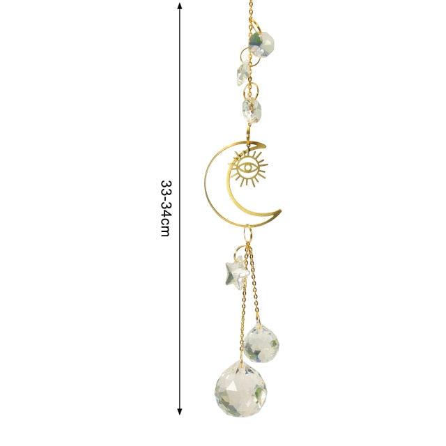 Crystal Guardian Angel Wing Sun Catcher - Elegant Home Decor