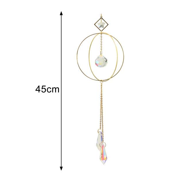 Crystal Guardian Angel Wing Sun Catcher - Elegant Home Decor