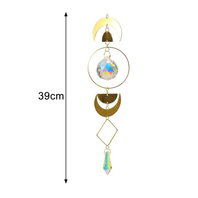 Crystal Guardian Angel Wing Sun Catcher - Elegant Home Decor