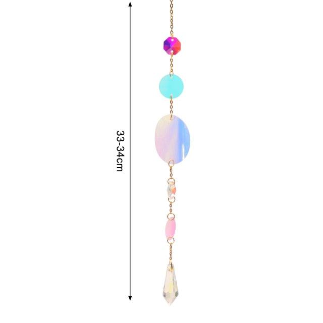 Crystal Guardian Angel Wing Sun Catcher - Elegant Home Decor