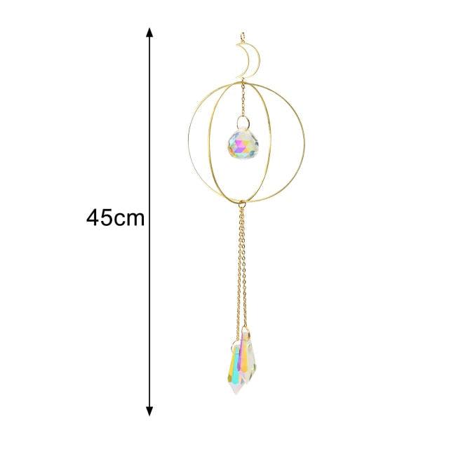 Crystal Guardian Angel Wing Sun Catcher - Elegant Home Decor