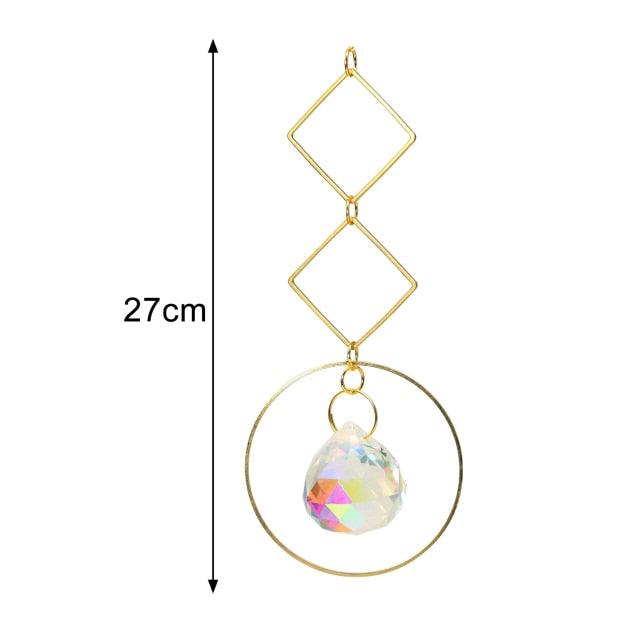 Crystal Guardian Angel Wing Sun Catcher - Elegant Home Decor
