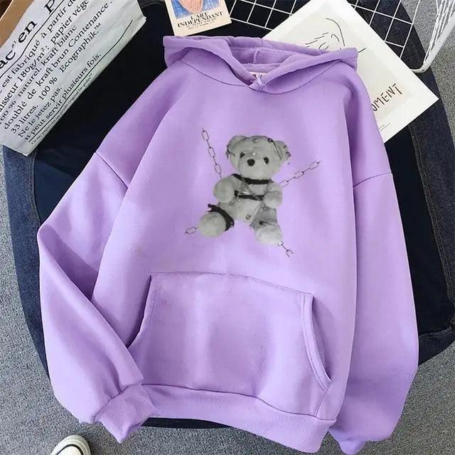 Vintage Oversized Dark Hoodie for Women