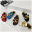 Elegant Women's Gold Chain Slide Mules - Casual Low Heel Sandals - Korvel