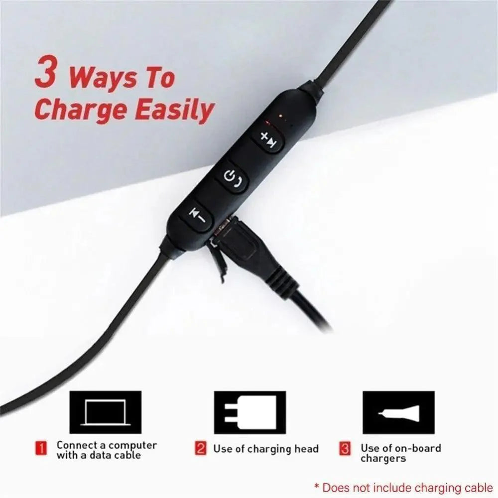 Magnetic Wireless Bluetooth Neckband Earphones for Sports