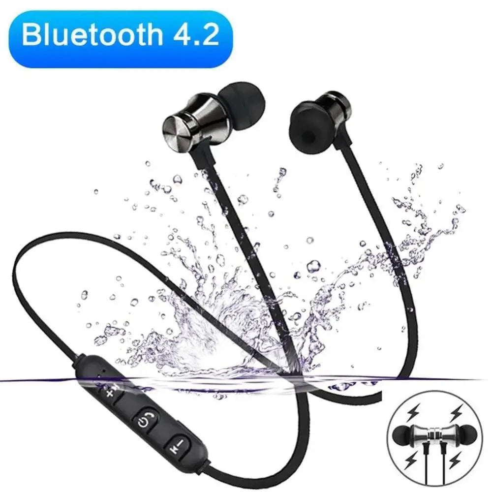 Magnetic Wireless Bluetooth Neckband Earphones for Sports