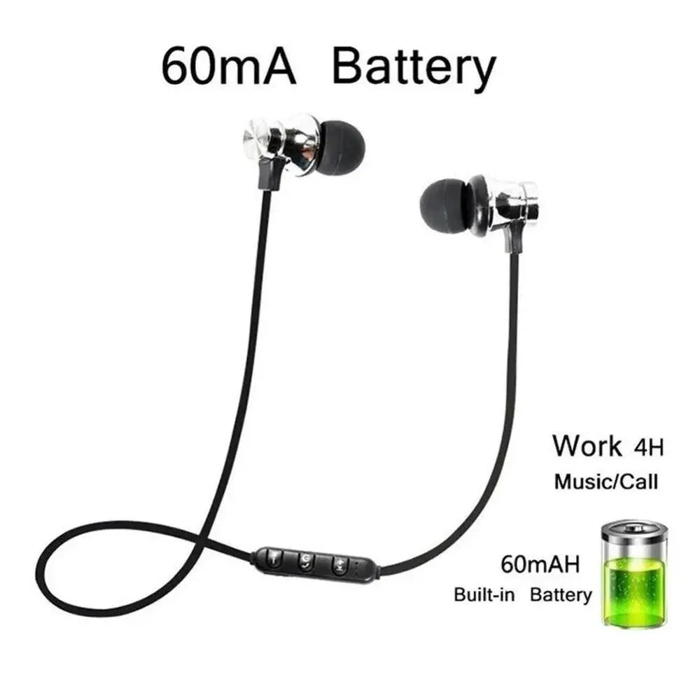 Magnetic Wireless Bluetooth Neckband Earphones for Sports