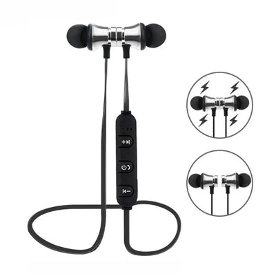 Magnetic Wireless Bluetooth Neckband Earphones for Sports