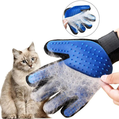 Gentle Pet Grooming Gloves for Effortless Hair Removal