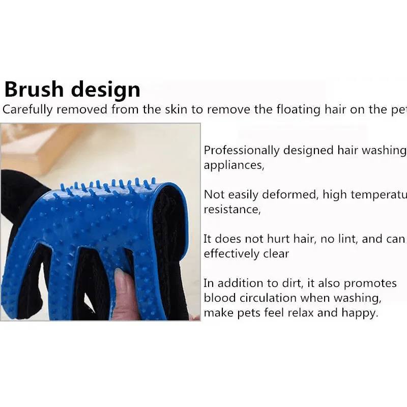 Gants de toilettage doux pour animaux de compagnie pour un retrait de poils sans effort