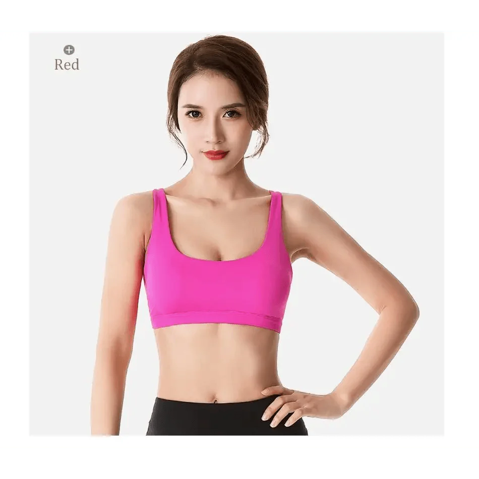 Elegance Fitness Sports Bra for Women - Crisscross Design