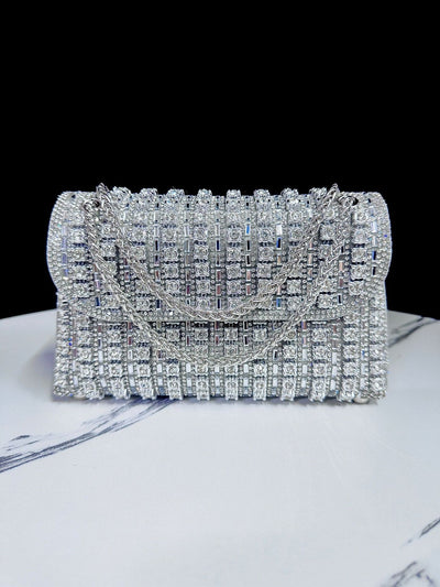 Elegant Rhinestone Clutch Handbag for Evening Events
