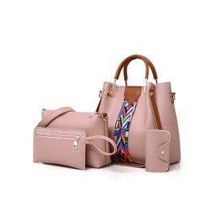 New Fashion Four Piece Set Mother Bag Handheld One Shoulder Crossbody Bag Water Bucket Bag - Korvel