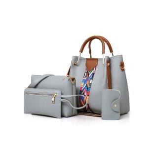 New Fashion Four Piece Set Mother Bag Handheld One Shoulder Crossbody Bag Water Bucket Bag - Korvel