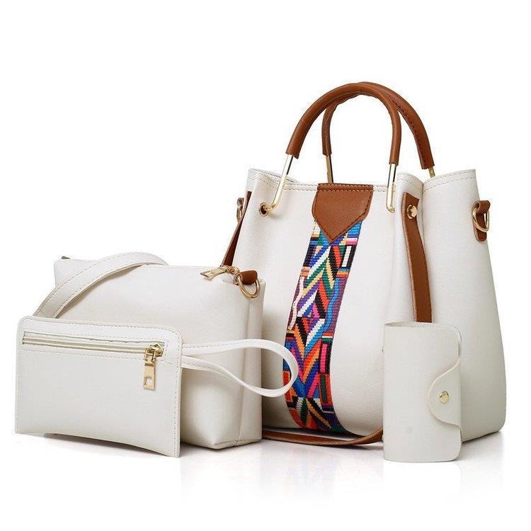New Fashion Four Piece Set Mother Bag Handheld One Shoulder Crossbody Bag Water Bucket Bag - Korvel