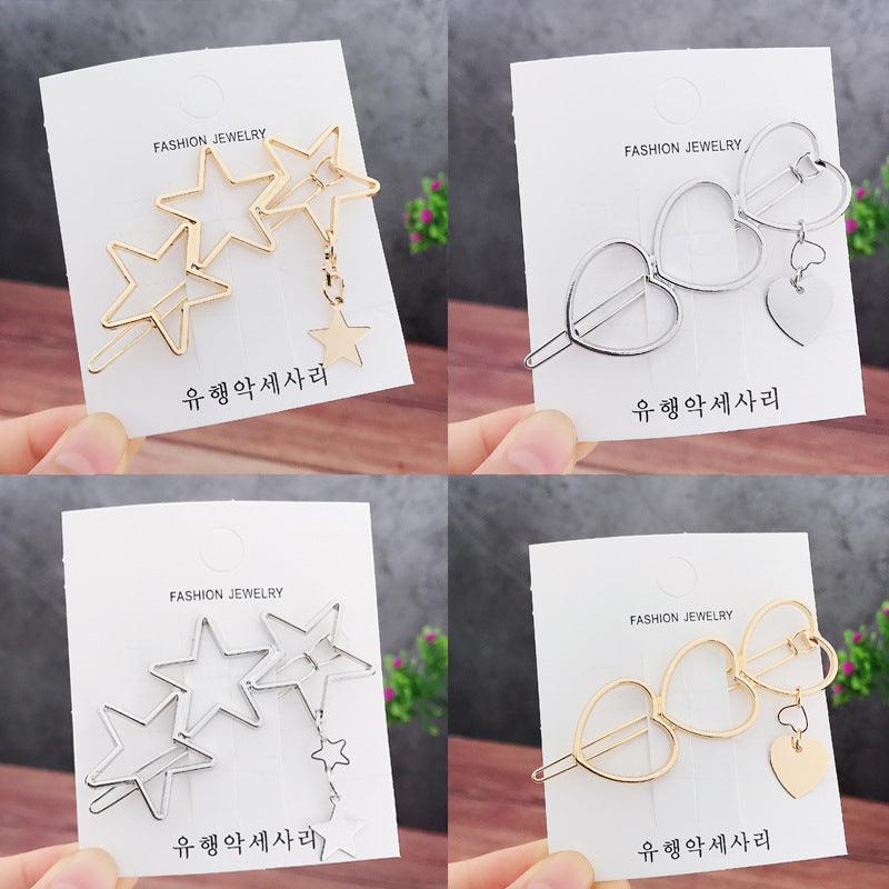 Elegant Star Alloy Hair Clip for Women