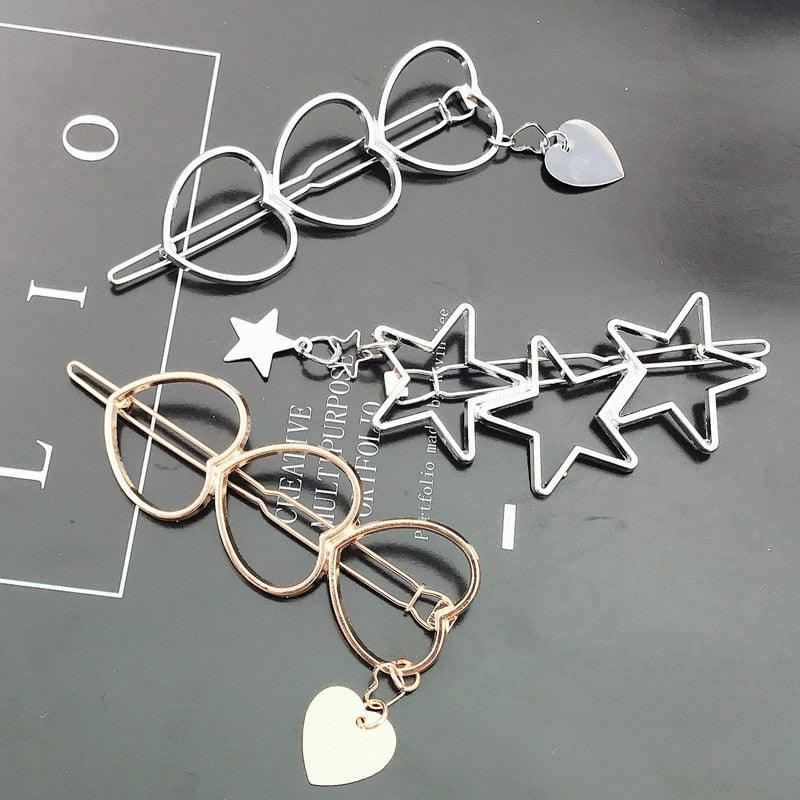 Elegant Star Alloy Hair Clip for Women