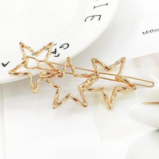 Elegant Star Alloy Hair Clip for Women