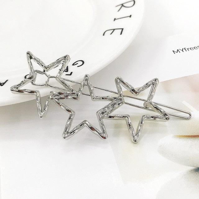 Elegant Star Alloy Hair Clip for Women