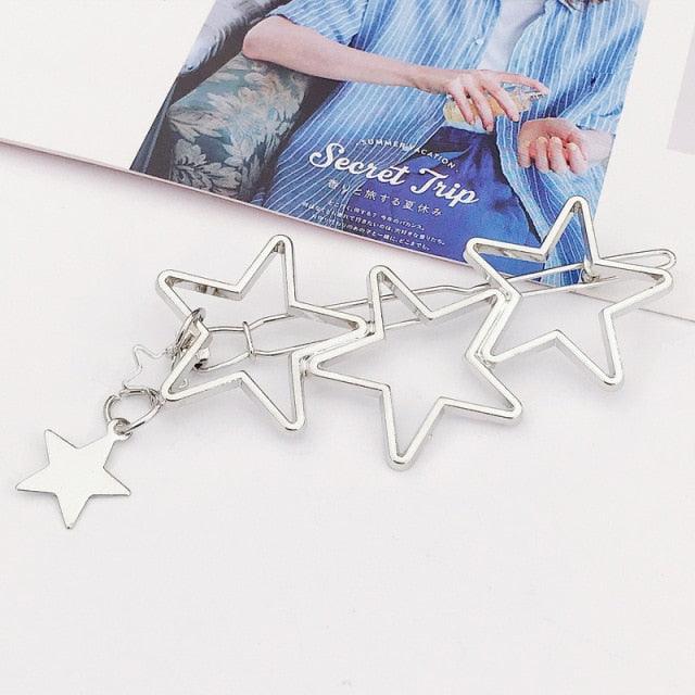 Elegant Star Alloy Hair Clip for Women