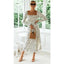 Luxury Leopard Print Dot Long Sleeve Dress for Women