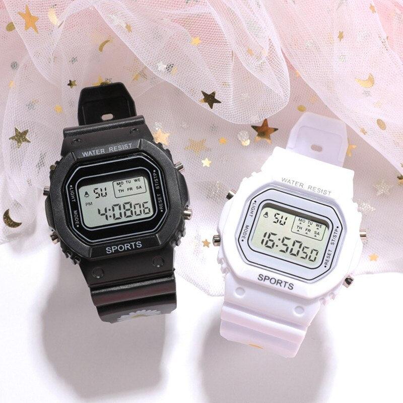Stylish Digital Sport Watch with Silicone Strap