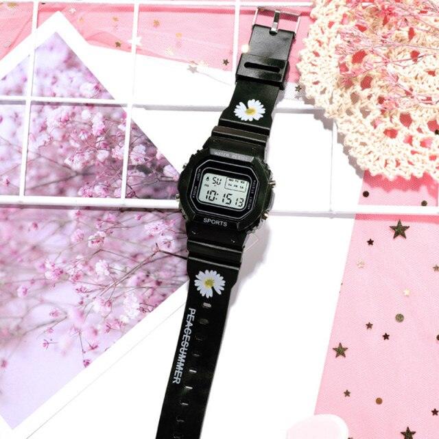 Stylish Digital Sport Watch with Silicone Strap