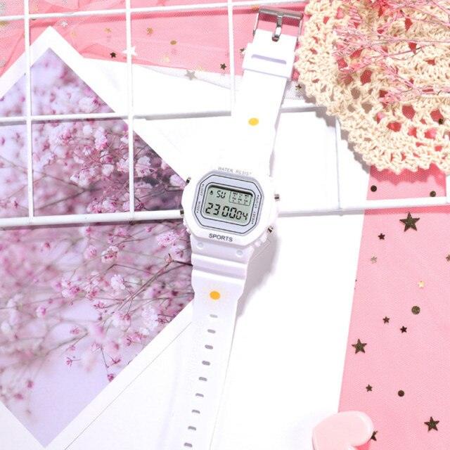 Stylish Digital Sport Watch with Silicone Strap