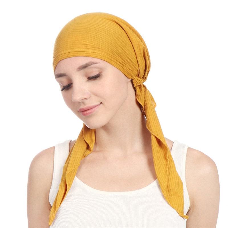 Turban en coton doux élégant pour femmes - Léger et stylé