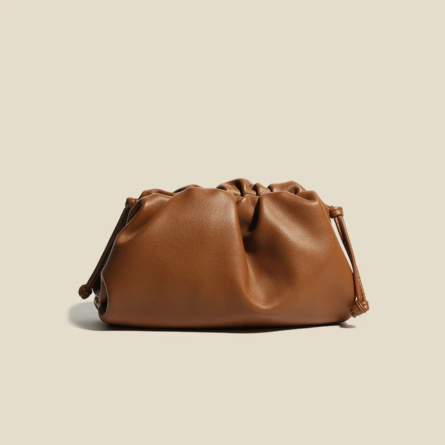 New Fashion Solid Color Headbag For Women Soft Leather Shoulder Crossbody Bag Female Travel Casual Bags - Korvel