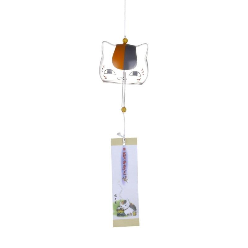 Campana de Viento con Patrón de Gato de Vidrio Elegante para Decoración del Hogar