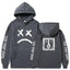 Trendy Smiling Face Print Pullover Hoodies for Couples - Unisex Streetwear Sweatshirts - Korvel