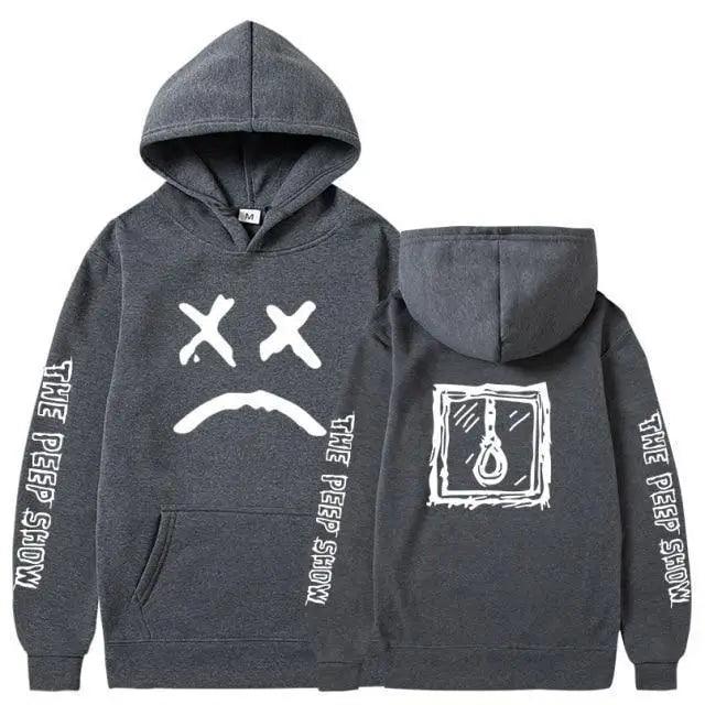 Trendy Smiling Face Print Pullover Hoodies for Couples - Unisex Streetwear Sweatshirts - Korvel