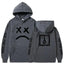 Trendy Smiling Face Print Pullover Hoodies for Couples - Unisex Streetwear Sweatshirts - Korvel