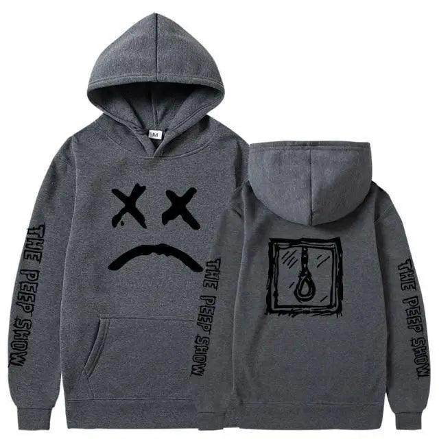 Trendy Smiling Face Print Pullover Hoodies for Couples - Unisex Streetwear Sweatshirts - Korvel