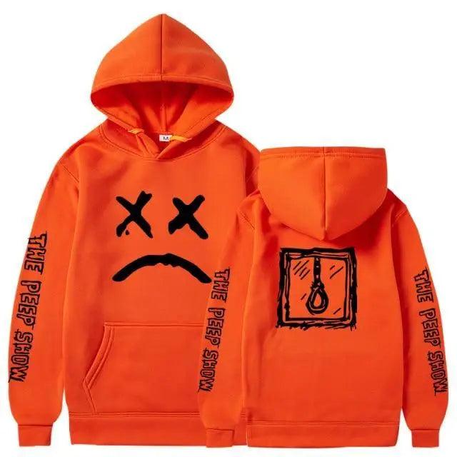 Trendy Smiling Face Print Pullover Hoodies for Couples - Unisex Streetwear Sweatshirts - Korvel