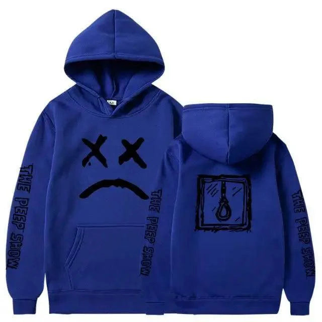 Trendy Smiling Face Print Pullover Hoodies for Couples - Unisex Streetwear Sweatshirts - Korvel