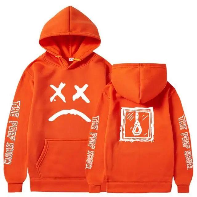 Trendy Smiling Face Print Pullover Hoodies for Couples - Unisex Streetwear Sweatshirts - Korvel