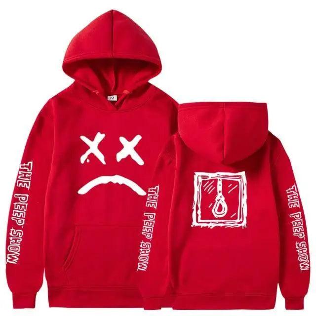 Trendy Smiling Face Print Pullover Hoodies for Couples - Unisex Streetwear Sweatshirts - Korvel