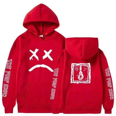 Trendy Smiling Face Print Pullover Hoodies for Couples - Unisex Streetwear Sweatshirts - Korvel
