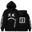 Trendy Smiling Face Print Pullover Hoodies for Couples - Unisex Streetwear Sweatshirts - Korvel