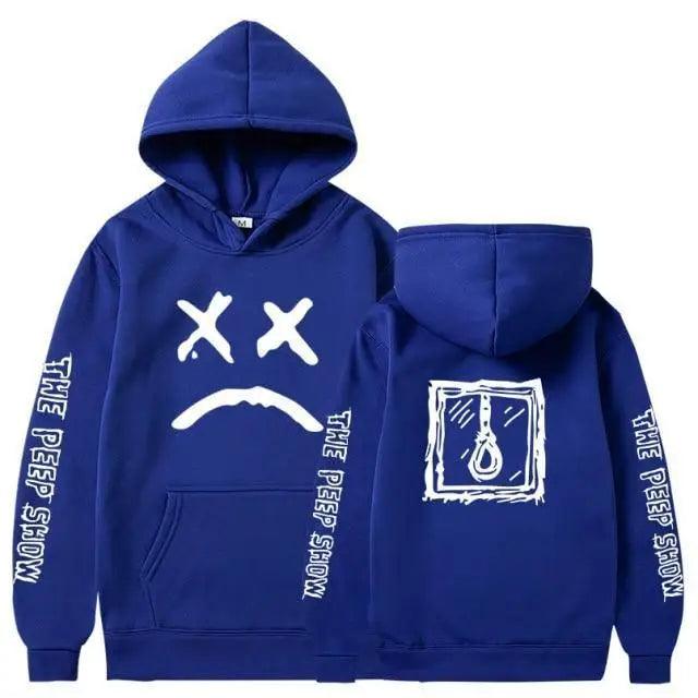 Trendy Smiling Face Print Pullover Hoodies for Couples - Unisex Streetwear Sweatshirts - Korvel