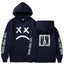 Trendy Smiling Face Print Pullover Hoodies for Couples - Unisex Streetwear Sweatshirts - Korvel