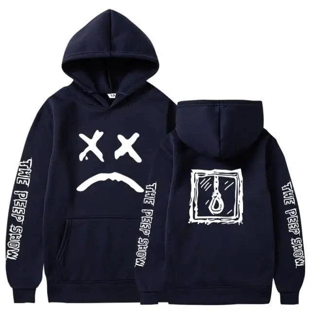 Trendy Smiling Face Print Pullover Hoodies for Couples - Unisex Streetwear Sweatshirts - Korvel